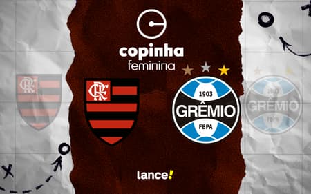 Flamengo e Grêmio se enfrentam pela Copinha Feminina.