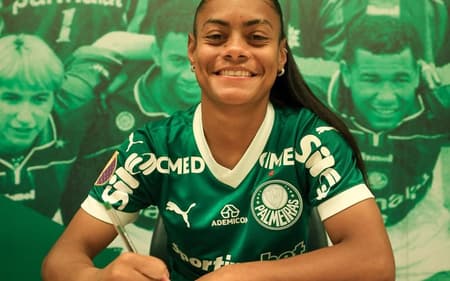 Tainá Maranhão renova com o Palmeiras para 2026. (Foto: Palmeiras/Divulgação)