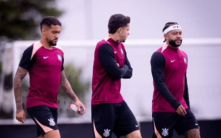Corinthians trabalhou na manhã desta terça-feira (Foto: Rodrigo Coca/Agência Corinthians)