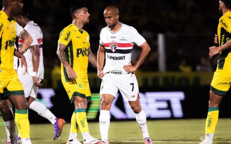 São Paulo estreou com dura derrota para o Mirassol no Paulistão (Foto: Douglas Ribeiro/Agência F8/Gazeta Press)