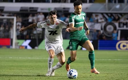 Álvaro Barreal foi o artilheiro do Santos no Campeonato Brasileiro. (Foto: LEO BARRILARI/Gazeta Press)