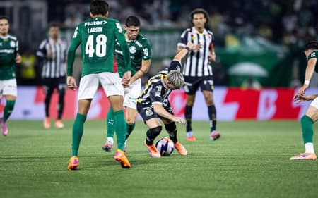 Palmeiras x Santos pelo Campeonato Paulista (Foto: HONY INACIO/AGENCIA ENQUADRAR/GazetaPress)