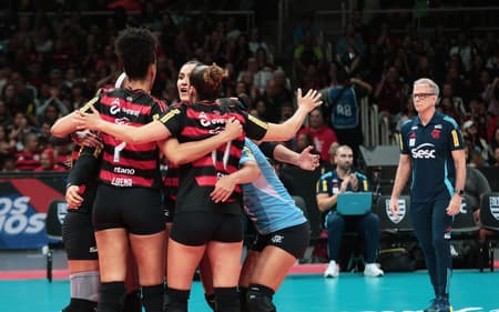 Flamengo vence Praia Clube no Maracanãzinho, pela Superliga (Foto: Mariana Sá/ Flamengo)