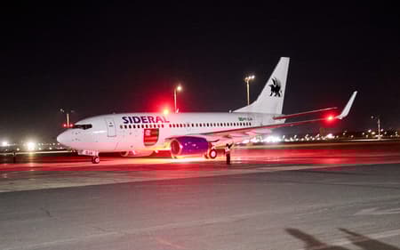 Avião utilizado pelo Flamengo (Foto: Divulgação/Flamengo)