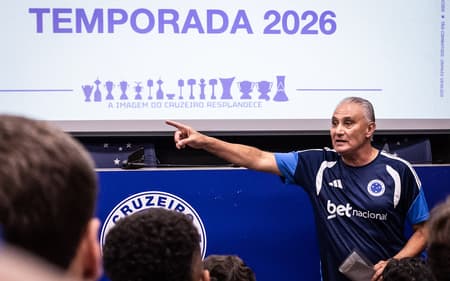 Tite na Toca da Raposa (Foto: Gustavo Aleixo/Cruzeiro)