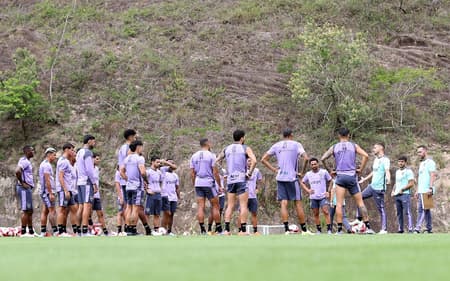 Botafogo em treino no CT Lonier (Foto: Vítor Silva/Botafogo)
