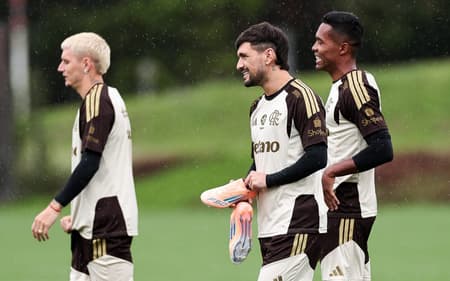 Arrascaeta durante treino do Flamengo (Foto: Gilvan de Souza/Flamengo)