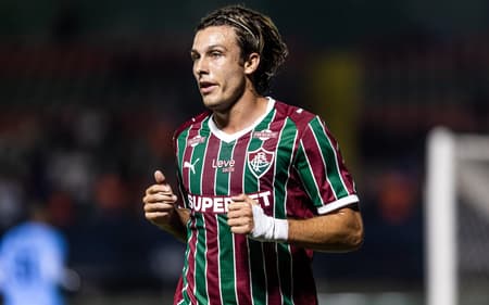 Canobbio em ação em Fluminense x Nova Iguaçu (Foto: Marina Garcia/ Fluminense FC)