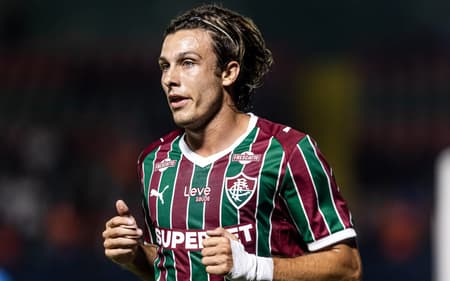 Canobbio em ação em Fluminense x Nova Iguaçu (Foto: Marina Garcia/ Fluminense FC)