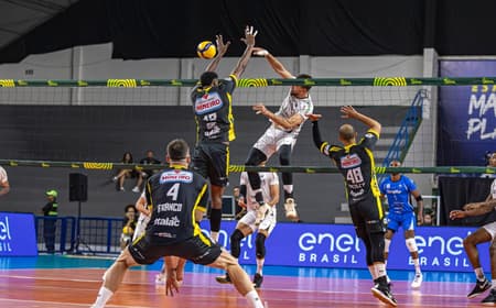 Praia Clube x Suzano nas quartas da Copa Brasil de vôlei 2026 (Foto: Praia Clube)