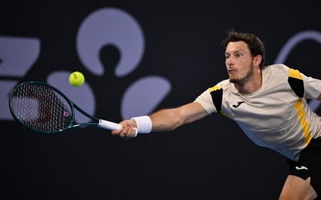 O espanhol Pablo Carreño Busta na derrota para o búlgaro Grigor Dimitrov (Foto: William WEST / AFP)