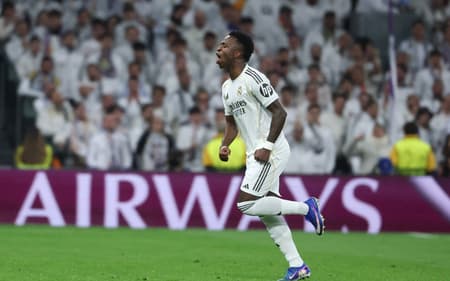 Vini Jr em ação pelo Real Madrid (Foto: Thomas Coex/AFP)