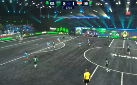 Arábia Saudita venceu Índia por 12 a 1 na Kings World Cup (Foto: Reprodução Twitch/@kingsleague)