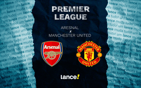 Arsenal e Manchester United se enfrentam pela 23ª rodada da Premier League, neste domingo (25) (Foto: Arte/Lance!)