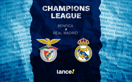 Benfica e Real Madrid se enfrentam pela 8ª rodada da Champions League, na quarta-feira (28) (Foto: Arte/Lance!)