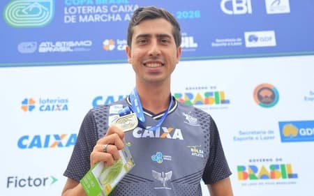 Caio Bonfim venceu a Copa Brasil de Marcha Atlética, em Brasília (Foto: Ronaldo Caldas/MEsp)