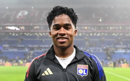 Endrick foi nomeado o Melhor Jogador da Partida, pelo Lyon (Foto: Reprodução/X)