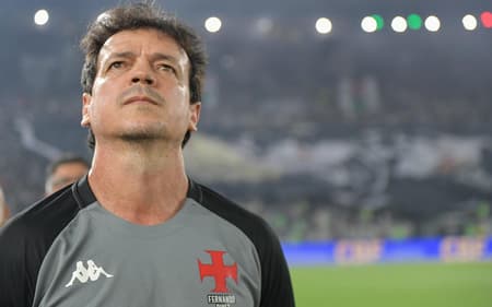 Fernando Diniz em Fluminense x Vasco pela semifinal da Copa do Brasil