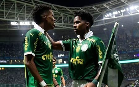 Estêvão e Endrick - Palmeiras