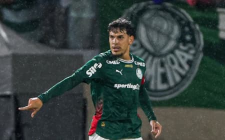 Gustavo Gómez em ação pelo Palmeiras