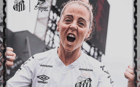 Mariana Larroquette reforça o Santos. (Foto: Santos FC/Divulgação)