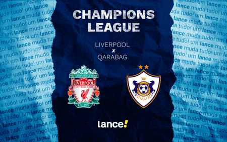 Liverpool x Qarabag pela 8ª rodada da Champions League (Arte: Lance!)