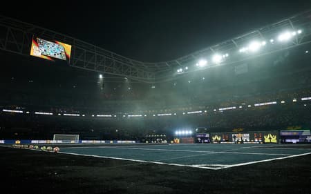 Gramado da Kings League no Allianz Parque, estádio do Palmeiras