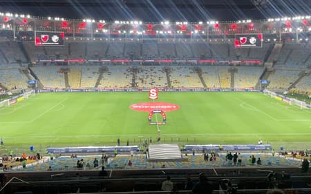 Maracanã antes de Flamengo x Vasco pelo Campeonato Carioca