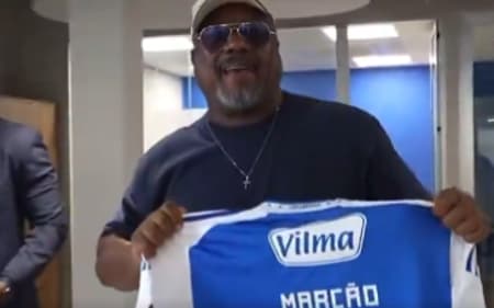 Marcão, pai de Gérson, no Mineirão