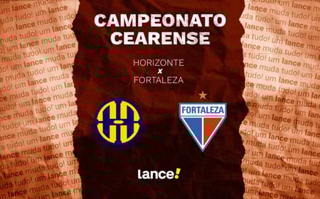 Horizonte e Fortaleza se enfrentam pelo Campeonato Cearense (Foto: Arte/Lance!)