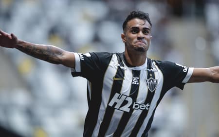 Reinier comemora primeiro gol do Galo na temporada 2026 (Foto: Pedro Souza / Atlético)