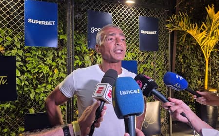 Romário em evento comemorativo da RomárioTV (Foto: Sharon Prais/Lance!)