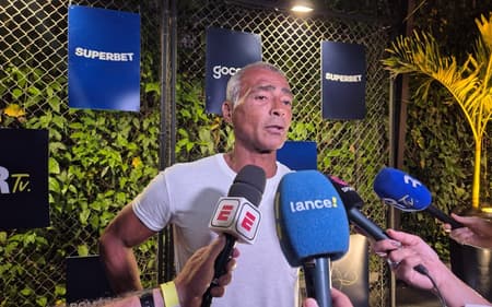 Romário em evento comemorativo da RomárioTV (Foto: Sharon Prais/Lance!)