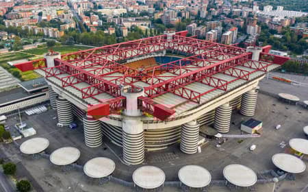 Vista aérea do Estádio San Siro, em setembro de 2019 (Foto: Reprodução/Giuseppe Meazza)