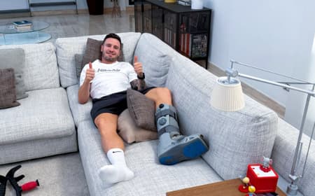 Saúl, do Flamengo, durante recuperação (Foto: Reprodução)