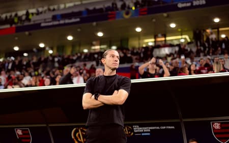Técnico do Flamengo, Filipe Luís durante a final do Mundial contra o PSG