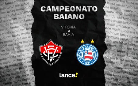 Vitória e Bahia se enfrentam neste domingo (Foto: arte / Lance!)