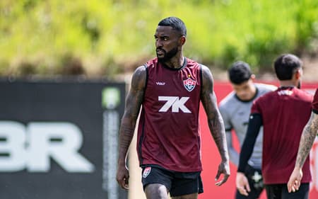 Ramon em treino do Vitória (Foto: Victor Ferreira / EC Vitória)