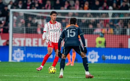 Vitor Reis em ação pelo Girona (Foto: Reproducção/Instagram)