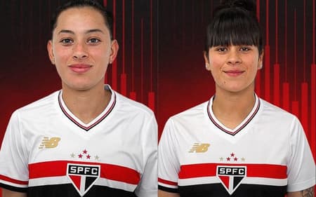 Reforços estrangeiros do time feminino do São Paulo. (Foto: SPFC/Divulgação)