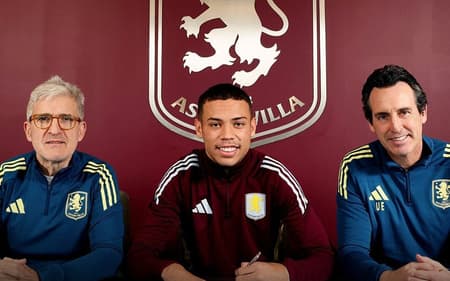 Alysson, revelado pelo Grêmio, é anunciado pelo Aston Villa (Foto: Divulgação/AVFC)