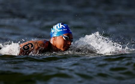 Ana Marcela Cunha terminou a prova em sexto lugar