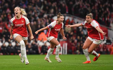 Arsenal busca segundo título de Champions feminina na história. (Foto: Arsenal/Divulgação)