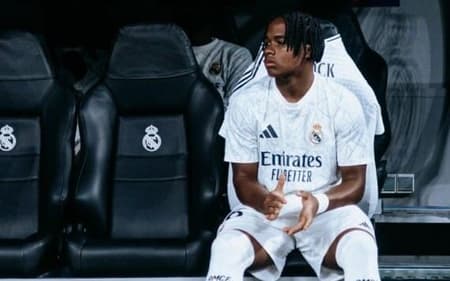 Endrick no banco pelo Real Madrid (Foto: Reprodução/Instagram)