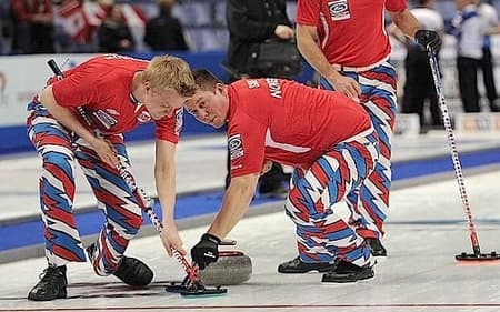 Mundial Masculino de curling - Noruega (Foto: Michael Burns/WCF/CCA)
