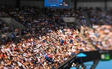 Público no Australian Open