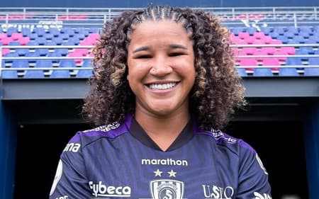 Maria Vitória, ex-Vasco, é anunciada pelo Independiente Dragonas. (Foto: Independiente del Valle/Divulgação)