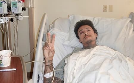 Nyjah Huston compartilhou fotos hospitalizado após acidente