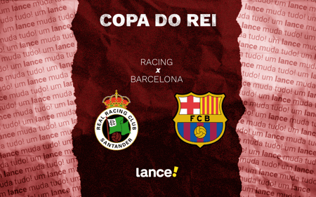 Racing x Barcelona: onde assistir pela Copa do Rei (Foto: Arte/Lance!)
