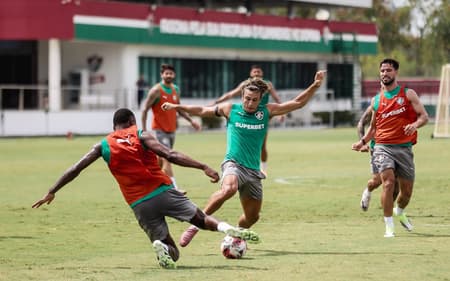 Treino do Fluminense na pré-temporada de 2026 (Foto: Lucas Merçon/FFC)